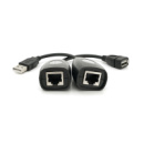 Удлинитель USB 2.0 сигнала по F/UTP до 50 метров, RJ-45 to AM  + RJ-45, Blister Q100