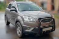 Кенгурятник F1-40 Black (нерж.) для SsangYong Korando 2010-2019 гг