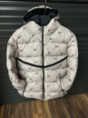 Пуховик зимний в стиле Nike beige