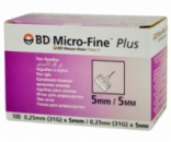 Игла BD Micro-Fine Plus 0.25 мм (31G) х 5 мм