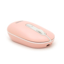 Мышь беспроводная JEDEL WD133, 800/1200/1600DPI, 2.4 GHz+Bluetooth 5.0, 3.7V 400mAh, Type-C зарядка. 105x60x34 мм. Pink. Box