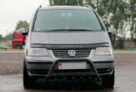 Кенгурятник WT004 Black (нерж) для Volkswagen Sharan 2010-2023 гг