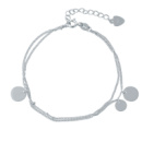 Серебряный браслет CatalogSilver с без камней, вес изделия 2,27 гр (2014416) 1720 размер