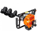 Бензиновий земляний мотобур двотактний LEX LXGD670 : 4,9 кВт / 6,7 к.с. (3 шнека в комплекті)