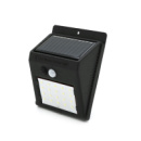 Вуличний ліхтар з сонячною панеллю 20 SMD LED, датчик руху, датчик освітленості, кріплення на стіну, Black, BOX