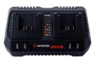 Зарядний пристрій для акумулятора Intertool - 20В x 4Ач Li-Ion Storm для 2 АКБ (WT-0346)