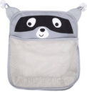Дитяча сумка-органайзер у ванну кімнату на присоску FreeON Racoon, grey