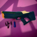 Водяний пістолет Watergun електричний акумуляторний, подвійний постріл, сірий – Дитяча іграшка