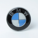 Емблема «BMW» 84мм (капот)\пластик\2 пуклі (Оригінал якість) тех пакет,цільна