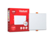 Квадратний світлодіодний врізний світильник «без рамки» Vestum 18W 4100K 1-VS-5606