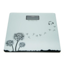 Напольные весы электронные Domotec MS-1604 Белые с черным рисунком весы домашние напольные