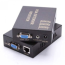 Активный удлинитель VGA 100m по витой паре через RJ-45, Black, BOX