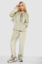 Спортивний костюм жіночий велюровий, колір світло-оливковий, 238R107-1