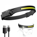 Налобний ліхтарик 2 в 1 XPE+COB із датчиком руху 001-1