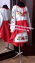 Украинское платье « Полевые цветы с колосками » 1007