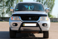 Кенгурятник WT022 Black (нерж) для Mitsubishi Pajero Sport 1996-2007 гг