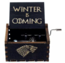 Музыкальная шкатулка винтажная Игра Престолов Winter Coming 5326 черная