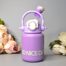 Дитяче термогорнятко з трубочкою «Little Bee» 550 ml Бузковий