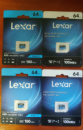Карта памяти microSDXC Lexar 64Gb High-Performance 633x класс 10