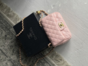 Сумка жіноча Chanel міні — ЛЮКСОВА ЯКІСТЬ рожевий