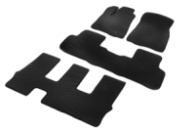 Коврики EVA (3 ряда, черные) для Toyota Highlander 2014-2019 гг