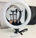 Кільцева LED лампа F348 (3 кріп) (пульт) 220V (45см)