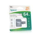 Карта памяти Apacer  microSDHC Class 10 UHS-I, 64GB