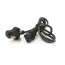 Кабель питания UK 1.2m, 0.5mm, PC-184/2 CPCS-C13 3 pin (китайский разъем), Black, OEM