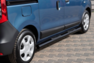 Боковые трубы Black (2 шт., Нержавейка) для Renault Dokker 2013-2022 гг