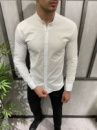 Рубашка белая однотонная 19042