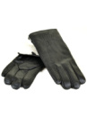 PODIUM Перчатка Мужская кожа M23-18 мод1 black кролик Распродажа