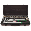 Набор инструментов для авто TOPTUL 1/2« (дюйм+метр.) 38ед. GBB38190