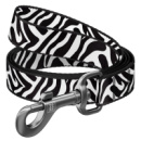 Повідець для собак нейлоновий WAUDOG Nylon, малюнок «Зебра», L-XXL, Ш 25 мм, Дов 200 см