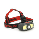 Налобный Фонарик KX-302, 3+3 реж., COB, корпус- пластик, водостойкий, 18650 аккумулятор, USB кабель, BOX