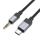 Кабель Hoco UPA32B Type-C to Jack 3.5 1m black