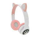 Бездротові навушники Bluetooth Cat Ear VZV-23M Led, Pink