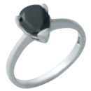 Серебряное кольцо CatalogSilver с натуральным сапфиром, вес изделия 2,92 гр (0188263) 19 размер