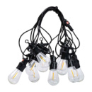 Гирлянда уличная в стиле ретро светодиодная желтая S14 на 10 LED ламп длиной 5 метров S14Y