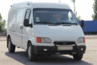 Кенгурятник WT006 Black (нерж) для Ford Transit 1991-2000 гг
