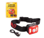 Ліхтар налобний «VOIN» VL-163 2 х3W-COB(W/R)+3W XPE/АКБ800mAh/рег, нахилу