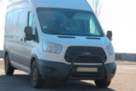 Кенгурятник WT022 Black (нерж.) для Ford Transit 2014- гг