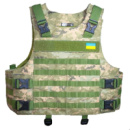 Плитоноска тактическая с установкой дополнительной защиты Kirasa ВСУ (ЗСУ) KI1022 пиксель