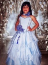 Прокат платья «Волны» голубое на 5-7 лет