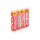 Батарейка солевая KODAK Super Heavy Duty R6, АА, 4шт в shriink, цена за shrink