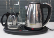 Комплект електрочайник із заварником Rainberg RB-2504 на підставці з нержавіючої сталі