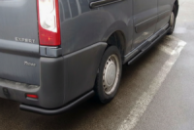 Задние углы AK-003 Черный (2 шт., нерж. сталь) для Peugeot Expert 2007-2016 гг