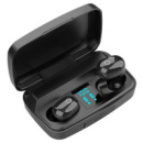 Bluetooth стерео наушники беспроводные c боксом для зарядки Air J16 TWS Original. Цвет: черный