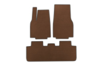 Коврики EVA (Для Juniper 2025-, Коричневые) для Tesla Model Y 2020- гг