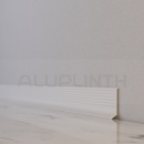 Плінтус алюмінієвий хвилястий 40x11.7x2700 мм