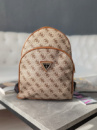 Рюкзак Guess якість бежевий+темні вставки